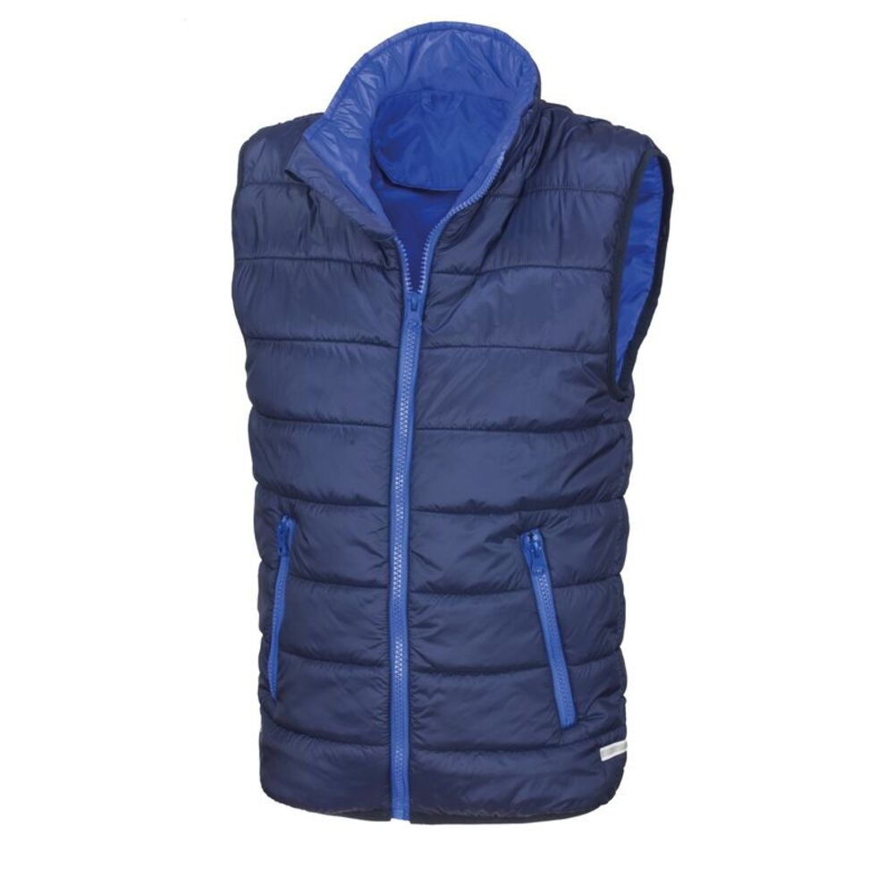 Result Core Childrens/Kids Sleeveless Zip Up Bodywarmer / Navy/Royal